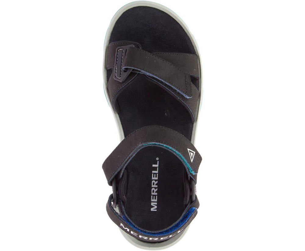 Sandálias Senhora - Merrell Belize Convertible - Pretas - BCU651903